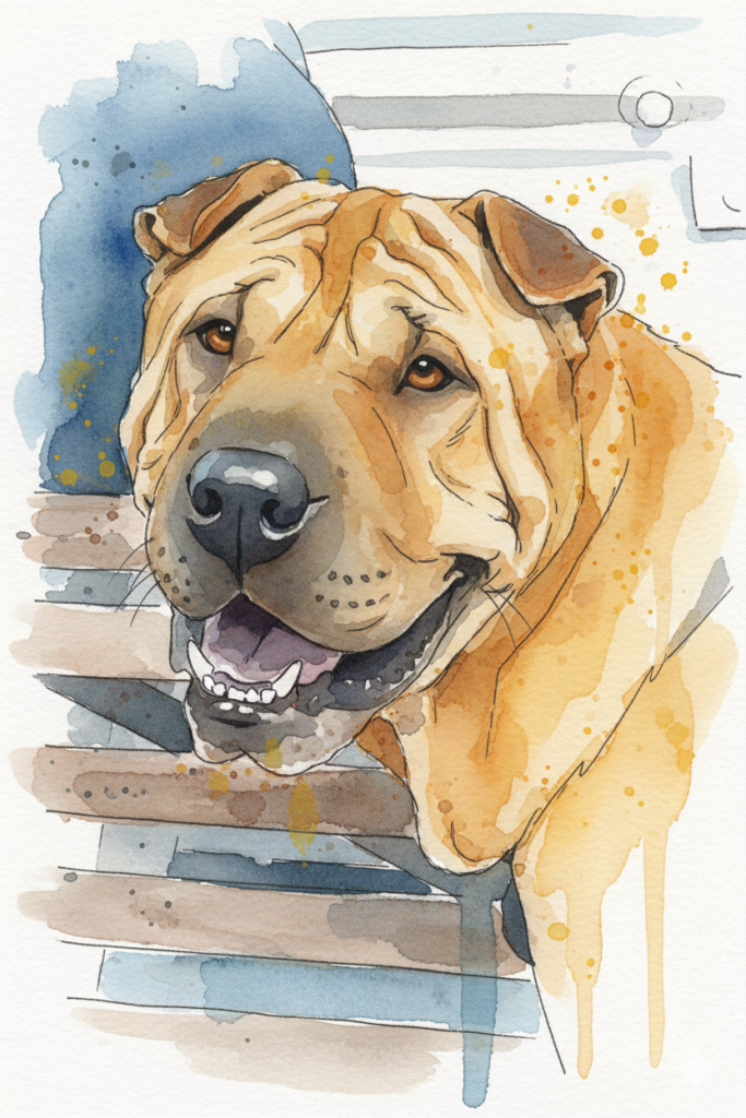 converted into a watercolour painting