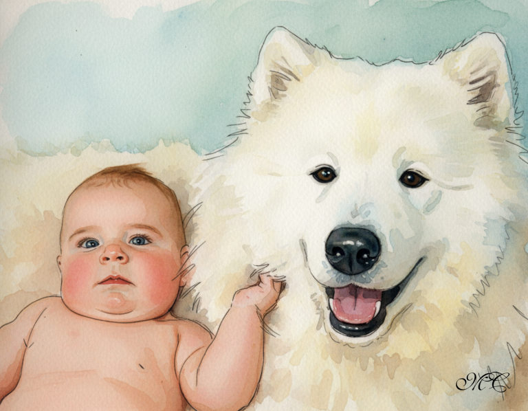 baby-girl-and-dog-watercolour-1.png