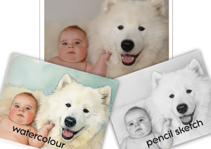 baby-girl-and-dog-watercolour-painting-pencil-sketch-1-scaled.png